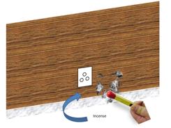 Using sticks of incense is a good way to check for drafts