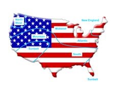 Zone map for calculating solar collector heat generation