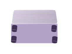 A typical plate heat exchanger