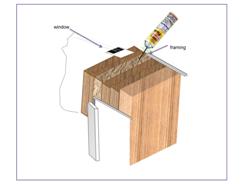 How to stop air leakage around a window frame